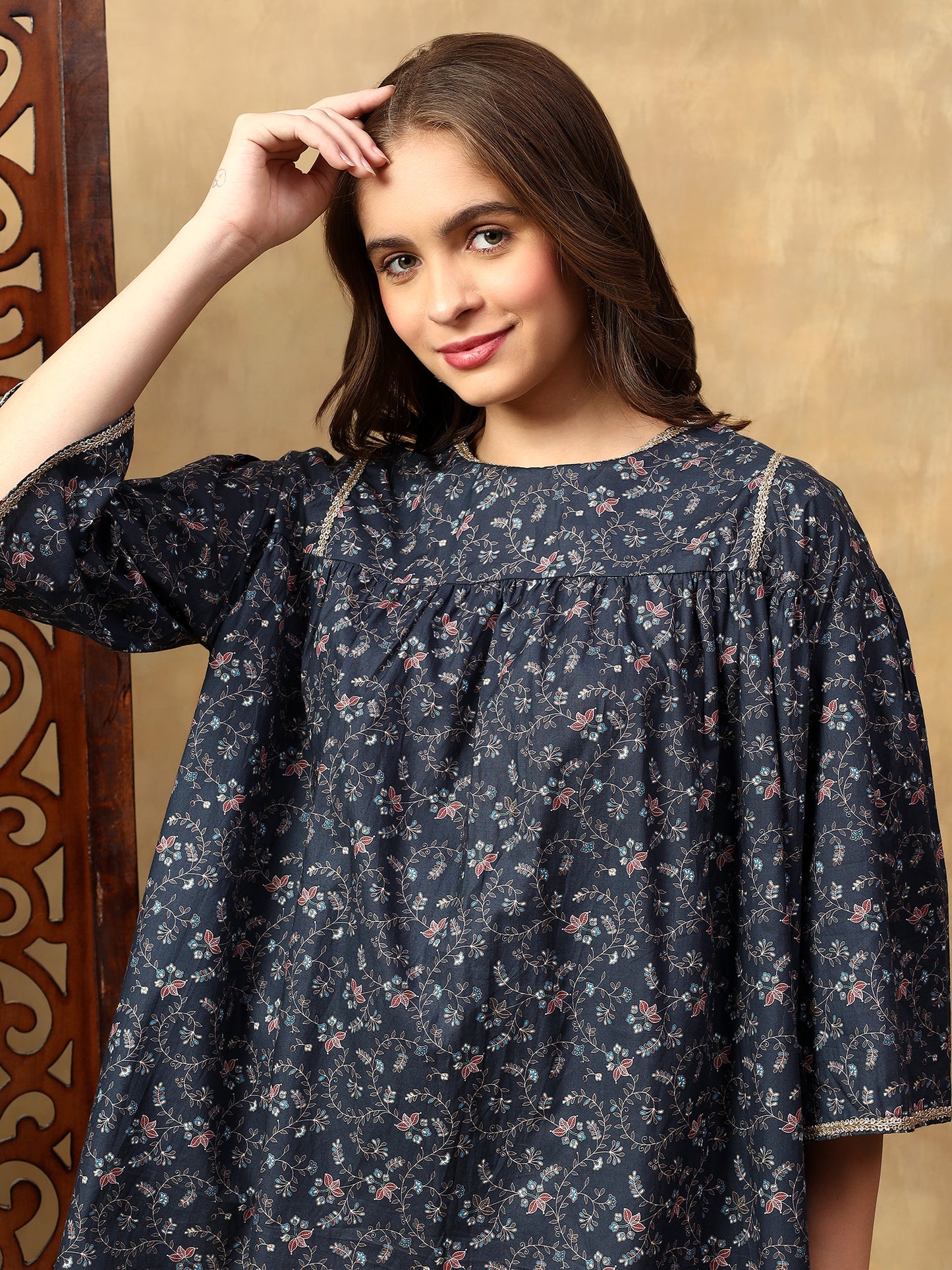 Floral Charm Cotton Top