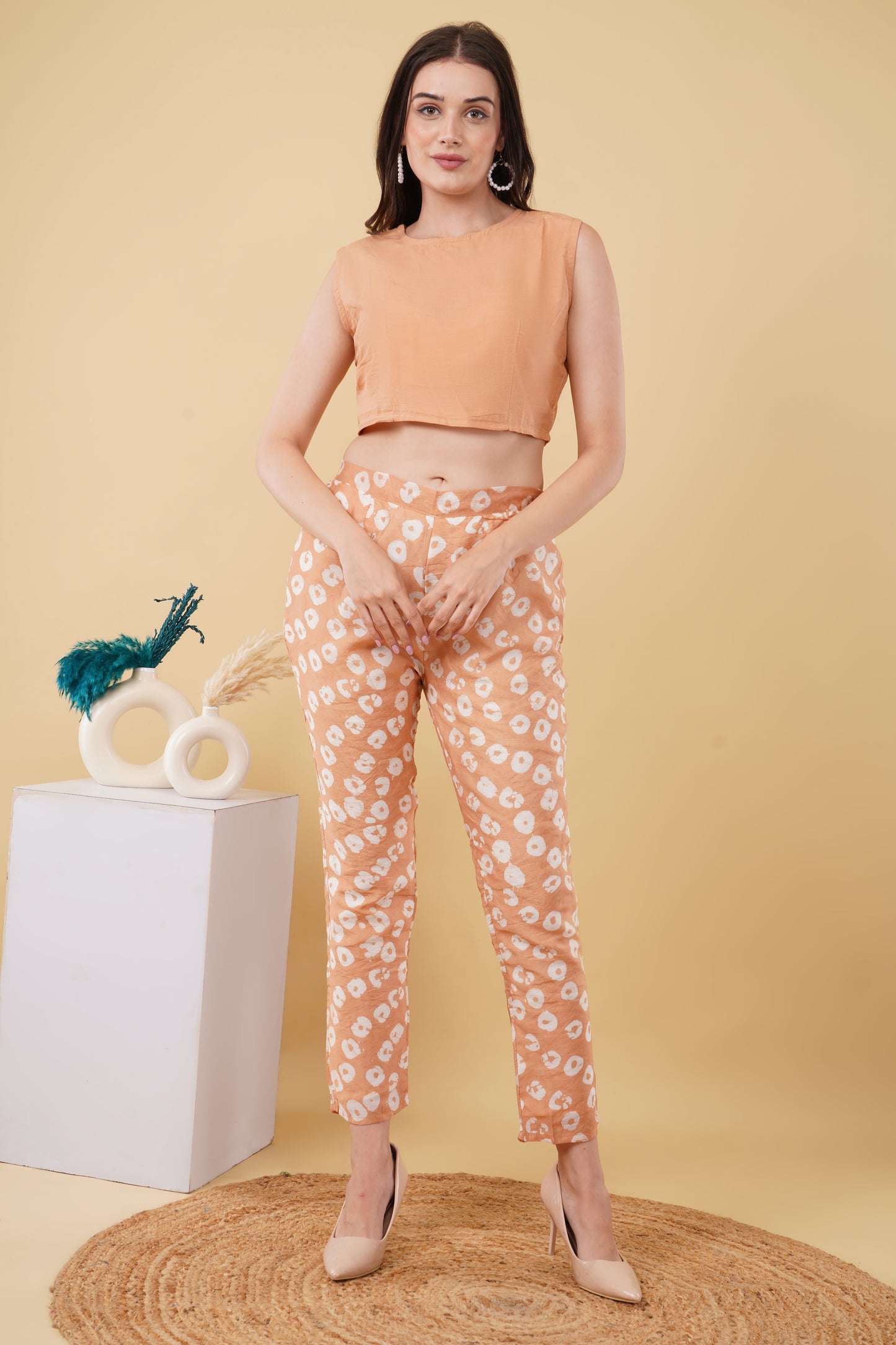 Orange Batik Print Co-ord Set