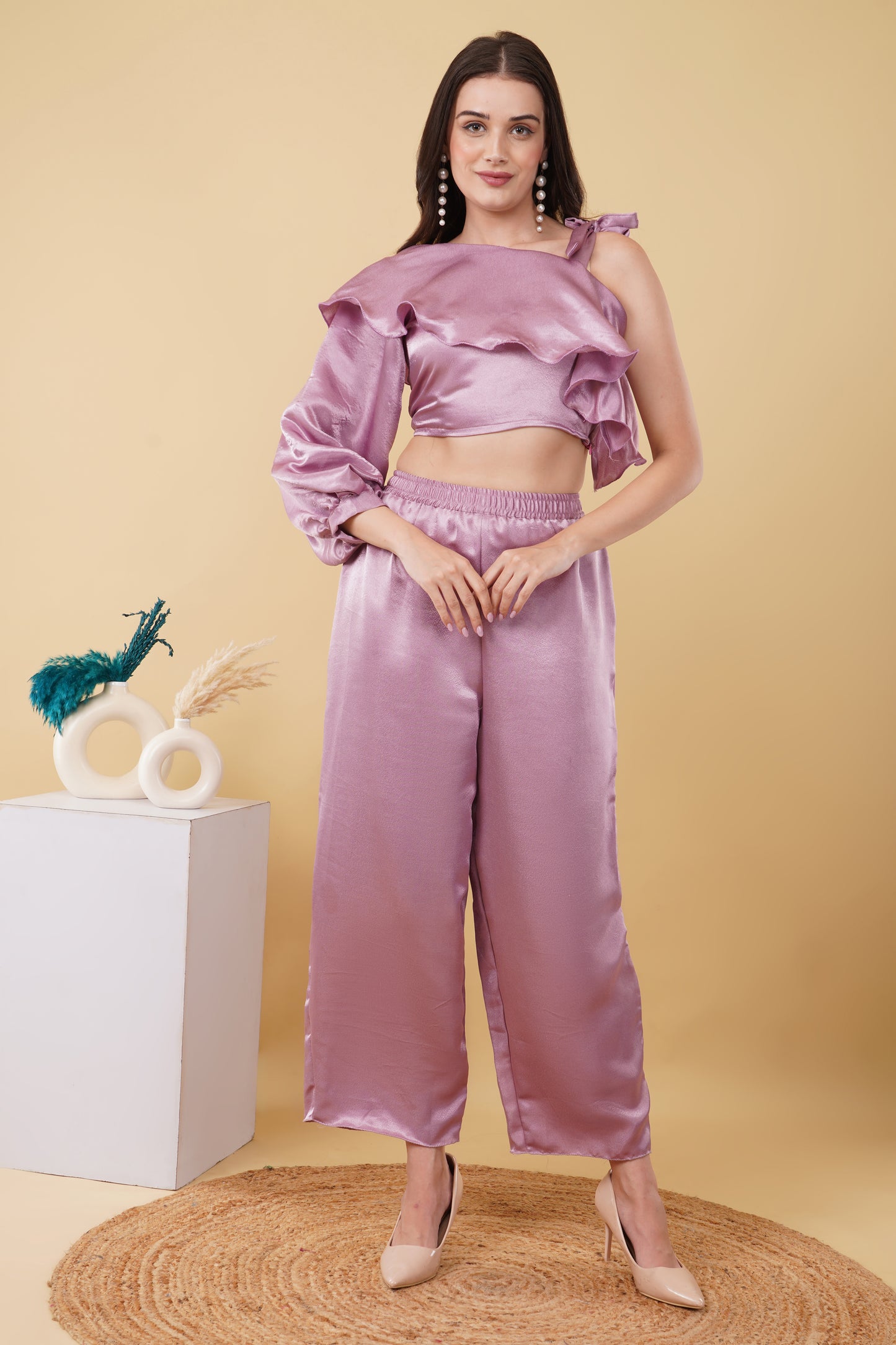 Lavender Ruffle Co-Ord Set