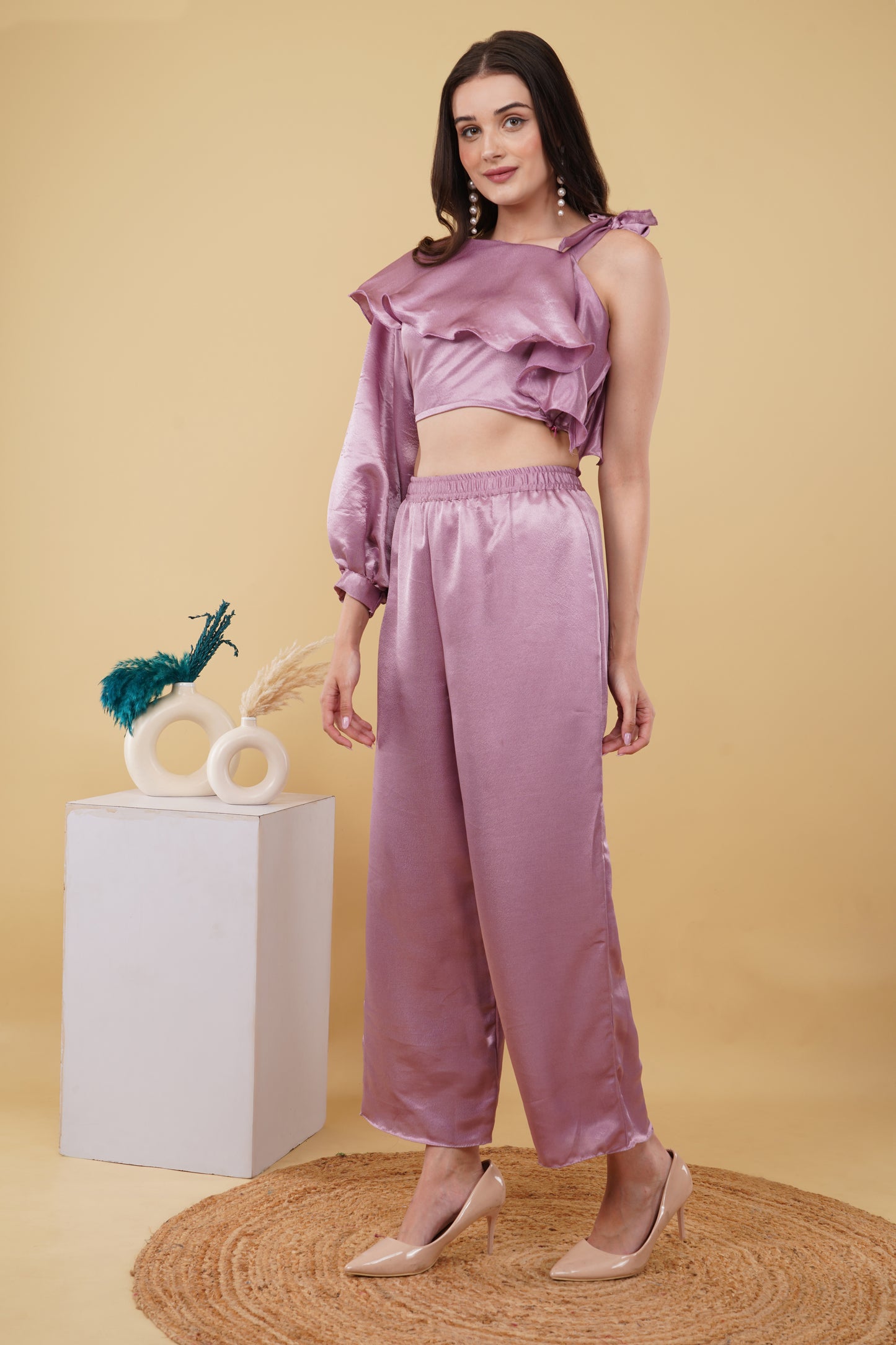 Lavender Ruffle Co-Ord Set